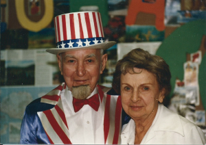 Emma Shuey and friend Harry Curtner in 1985.