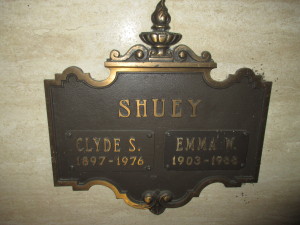 Shuey Grave at Rose Hills Cemetery